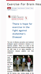 Mobile Screenshot of exerciseforbrainhealth.com